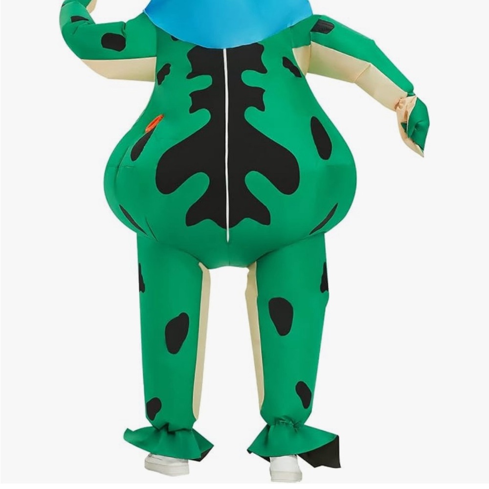 Inflatable Costume Adult Frog Full Body Blow Up Costume for Men Women Halloween